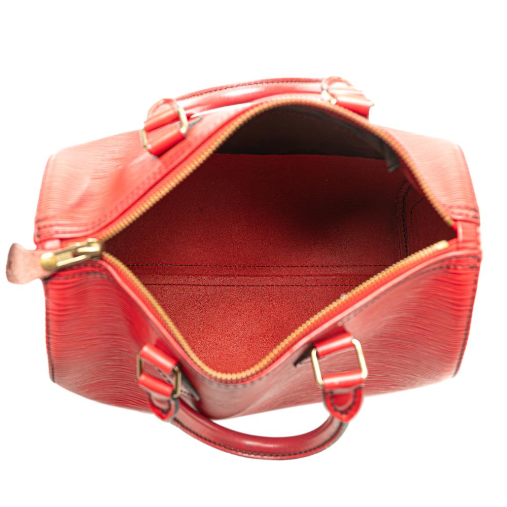 Louis Vuitton B Louis Vuitton Red Epi Leather Leather Epi Speedy 25 France