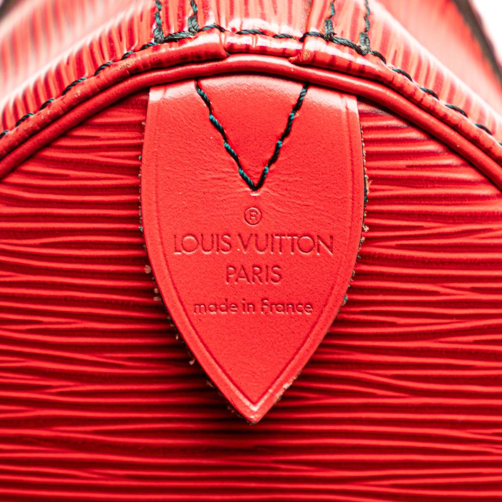 Louis Vuitton B Louis Vuitton Red Epi Leather Leather Epi Speedy 25 France