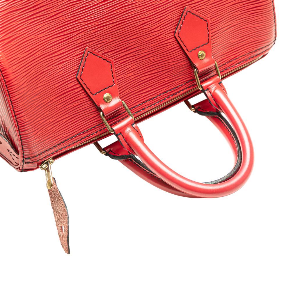 Louis Vuitton B Louis Vuitton Red Epi Leather Leather Epi Speedy 25 France