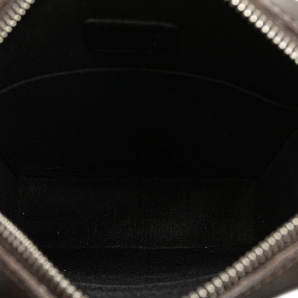 Louis Vuitton B Louis Vuitton Brown Dark Brown Calf Leather Monogram Glace Bobby France