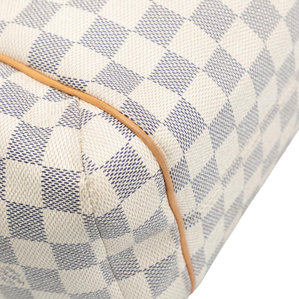 Louis Vuitton B Louis Vuitton White Damier Canvas Fabric Damier Azur Totally PM France