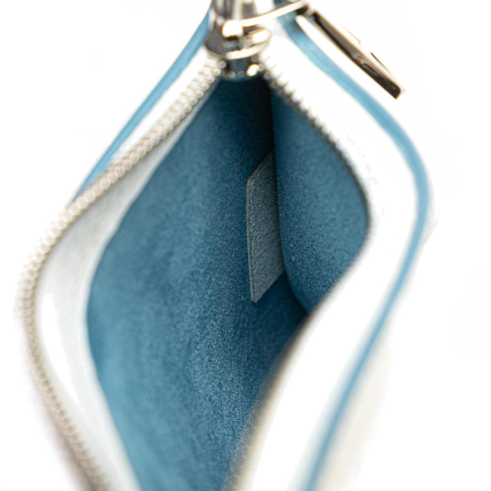 Louis Vuitton AB Louis Vuitton White Calf Leather Monogram Mahina Hina PM France