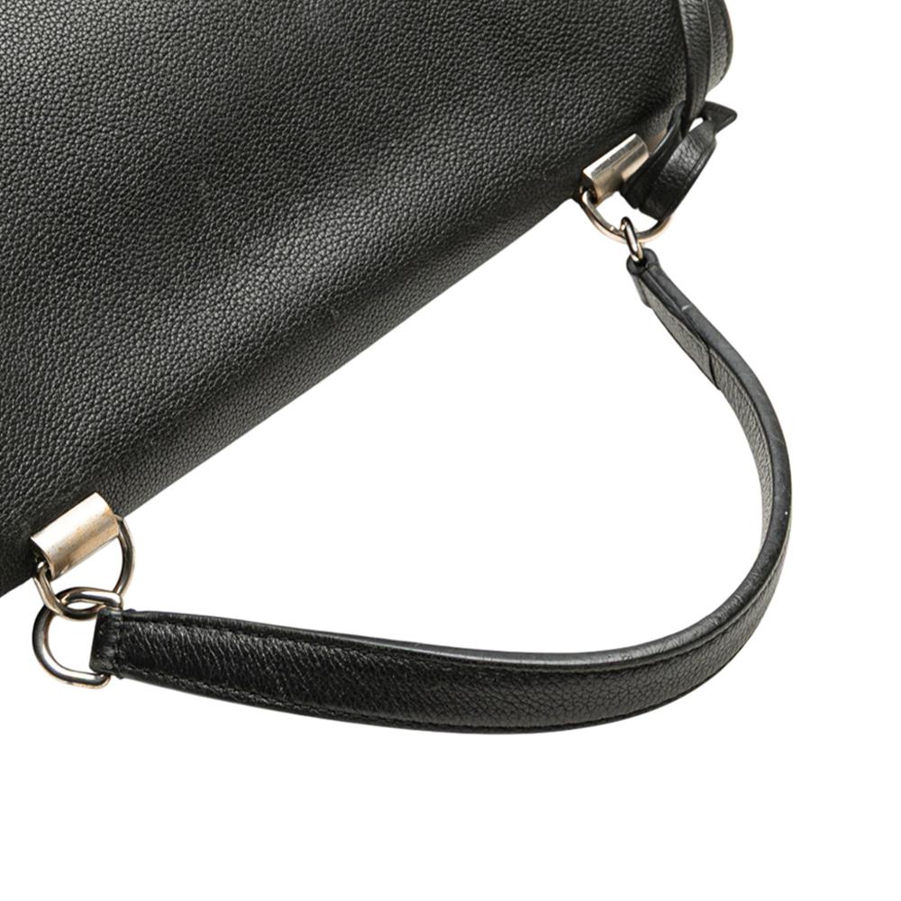 Louis Vuitton B Louis Vuitton Black Calf Leather Lockme II France