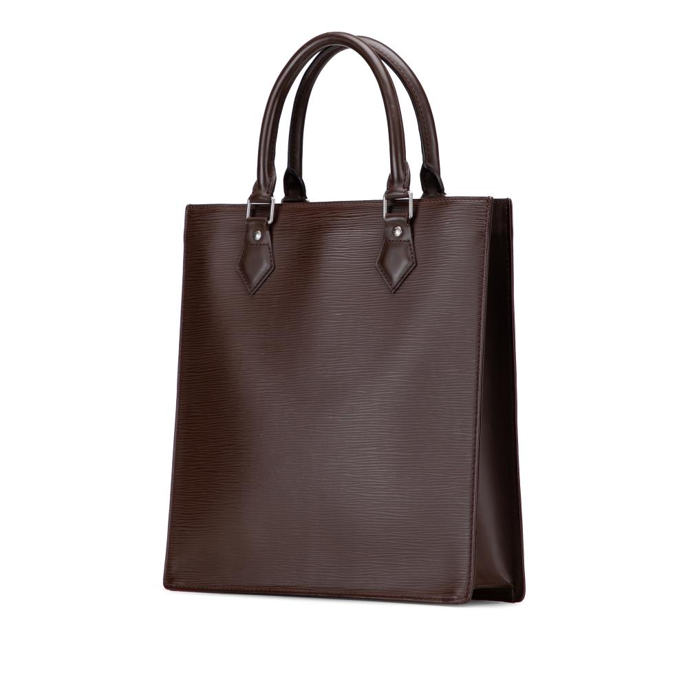 Louis Vuitton AB Louis Vuitton Brown Dark Brown Epi Leather Leather Epi Sac Plat PM France