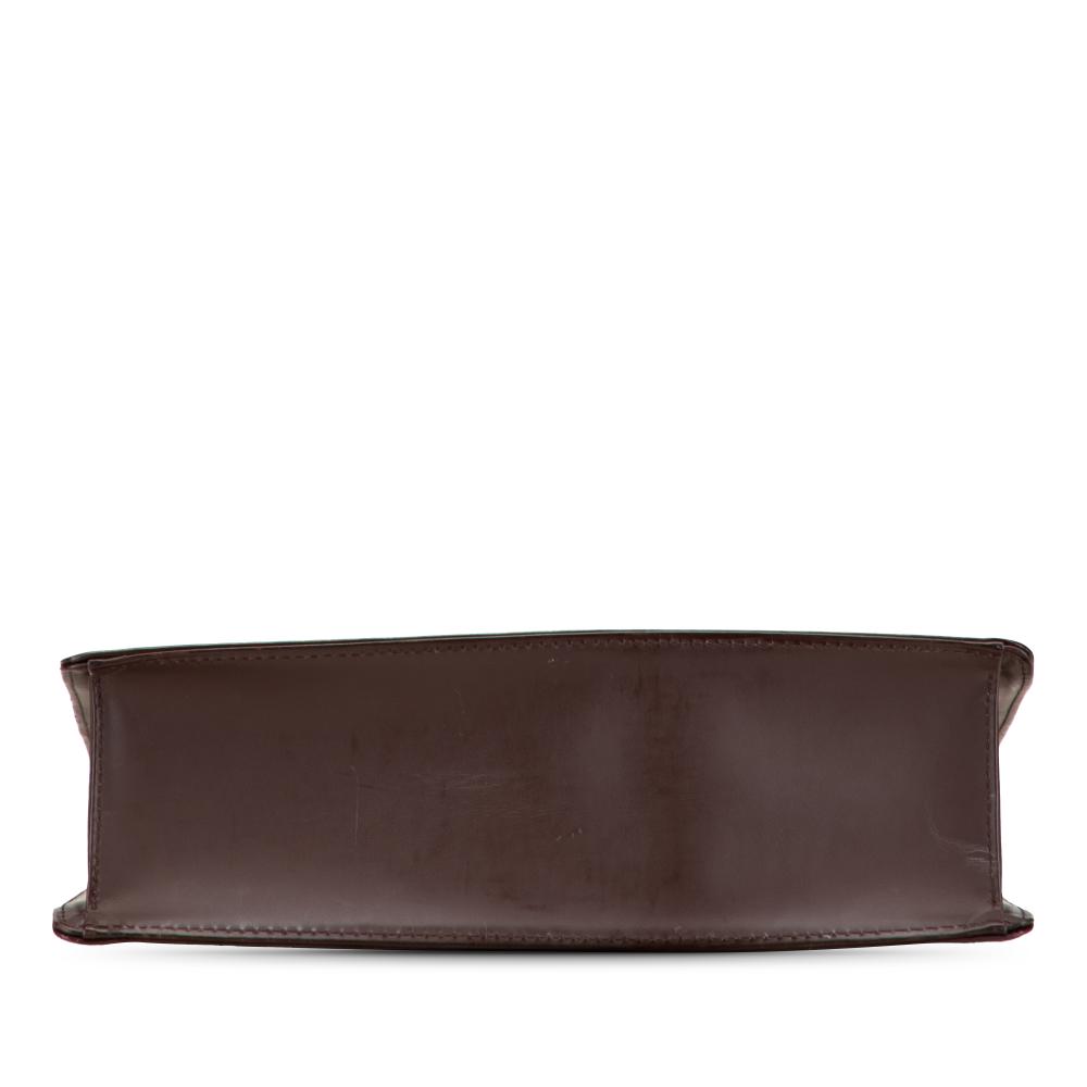 Louis Vuitton AB Louis Vuitton Brown Dark Brown Epi Leather Leather Epi Sac Plat PM France