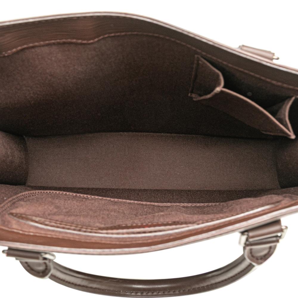 Louis Vuitton AB Louis Vuitton Brown Dark Brown Epi Leather Leather Epi Sac Plat PM France