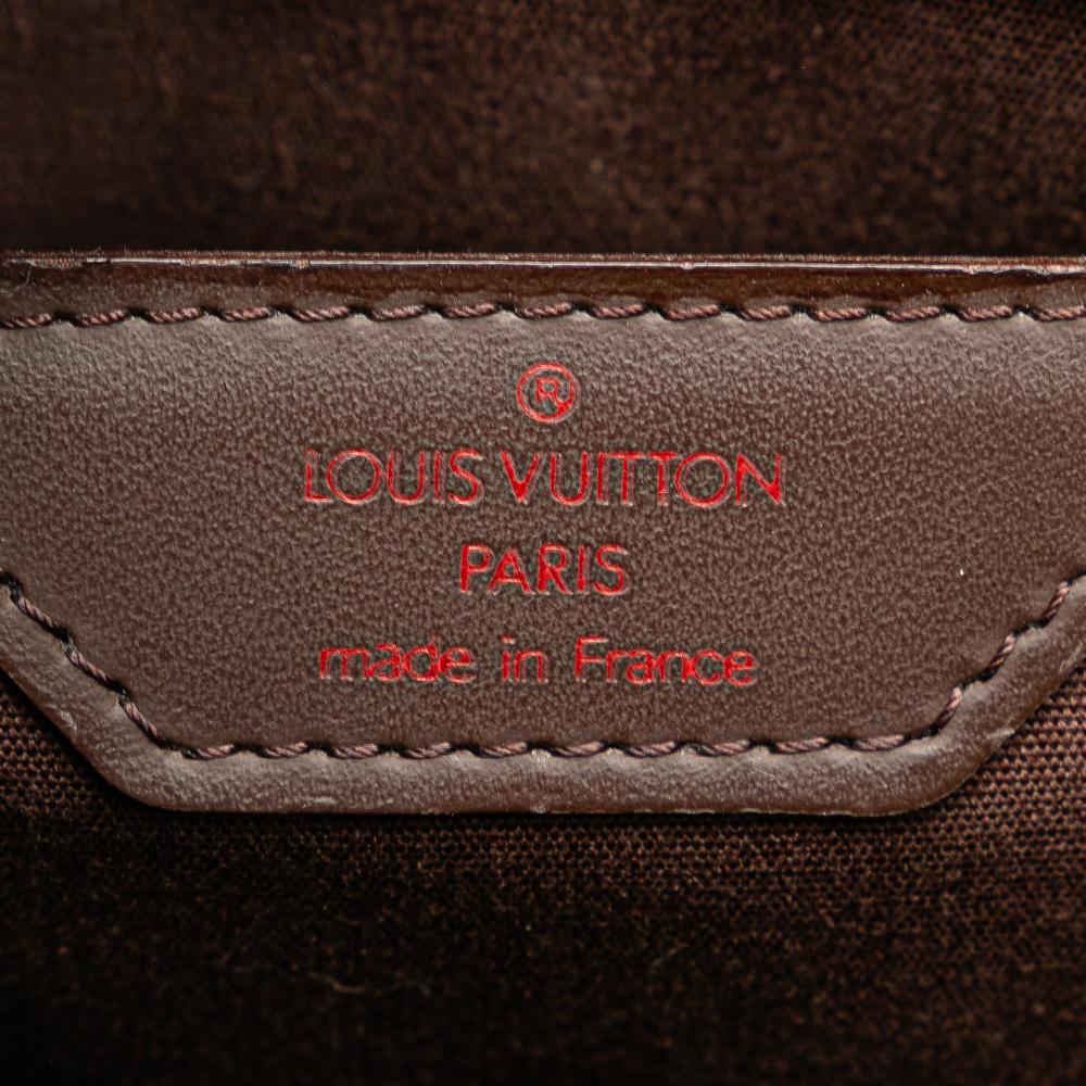 Louis Vuitton AB Louis Vuitton Brown Dark Brown Epi Leather Leather Epi Sac Plat PM France