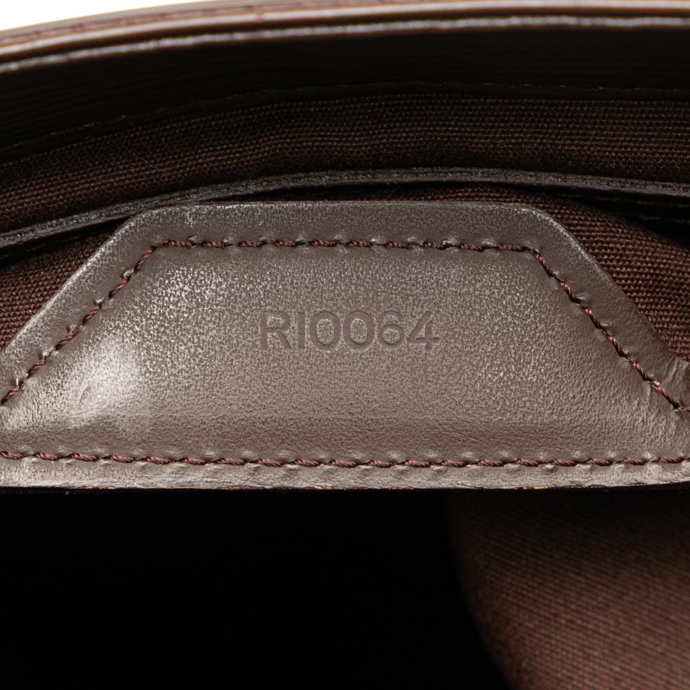 Louis Vuitton AB Louis Vuitton Brown Dark Brown Epi Leather Leather Epi Sac Plat PM France