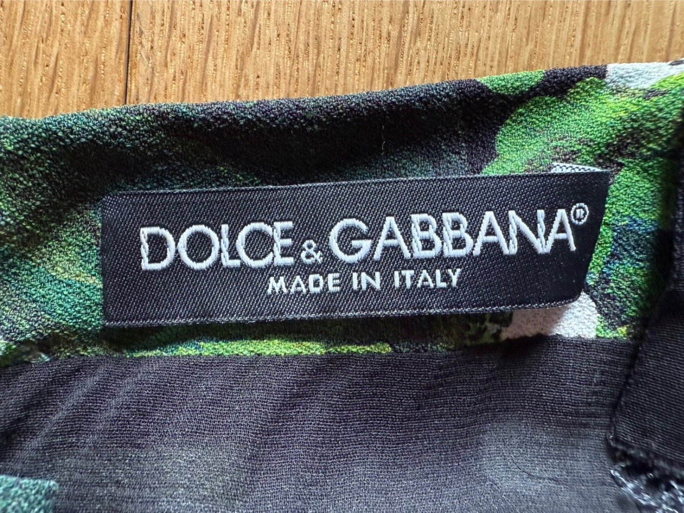 Dolce&Gabbana Robe froncée avec fleurs blanches