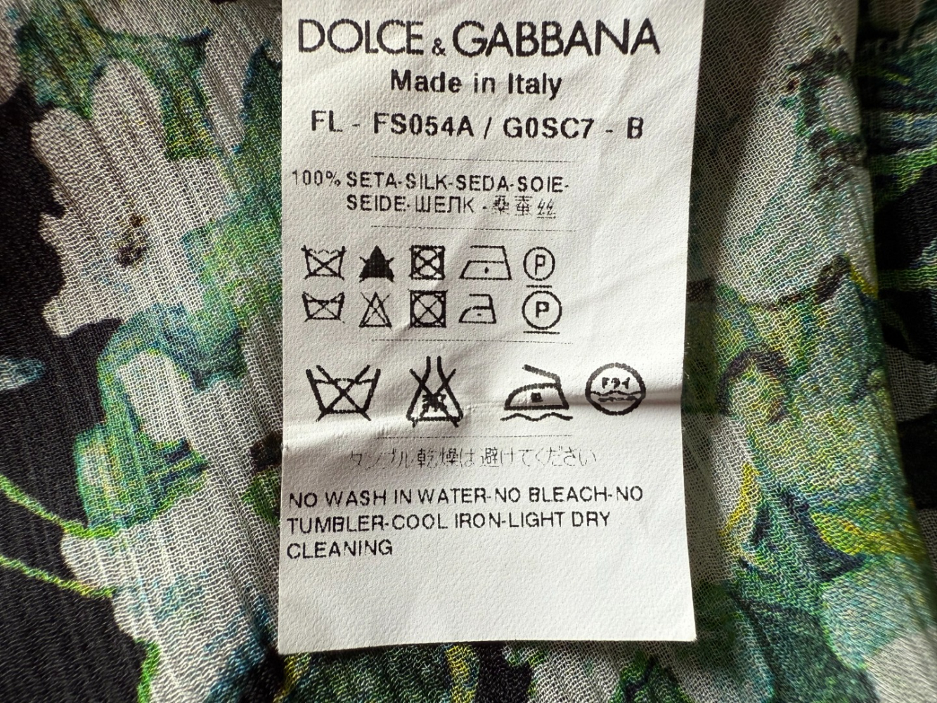 Dolce&Gabbana Grand foulard floral en soie ou étole