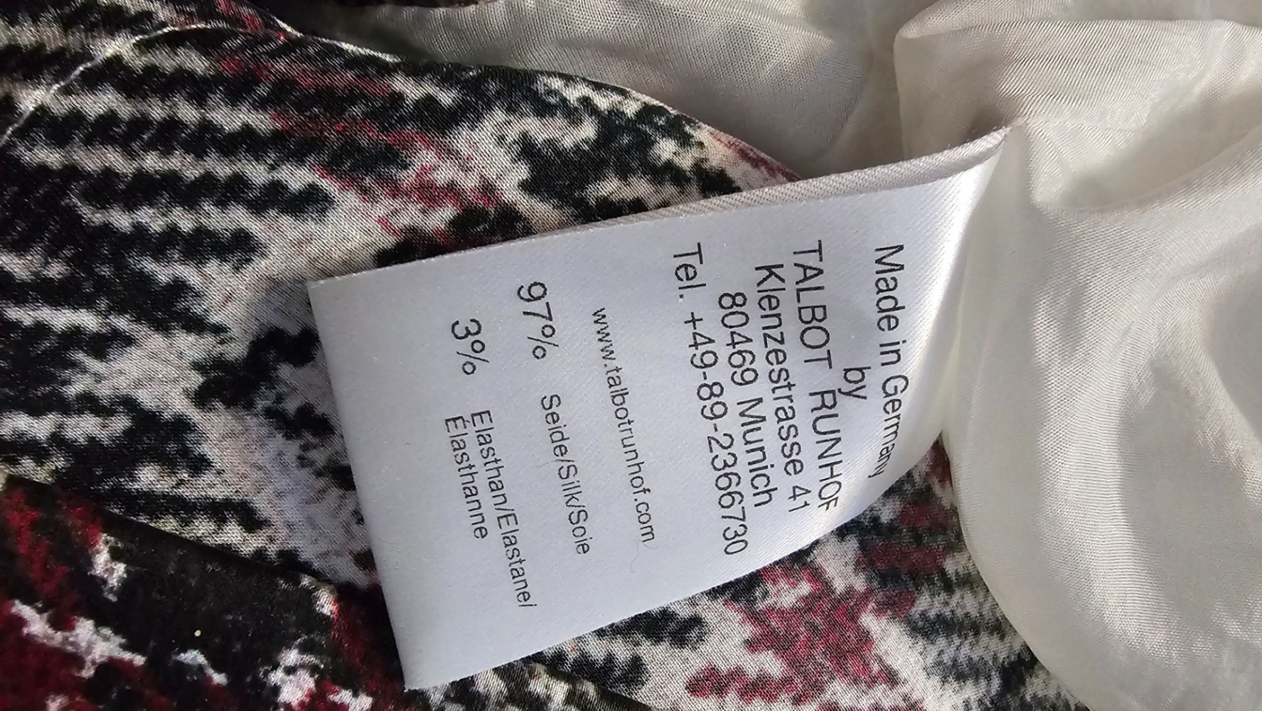 Talbot Runhof Soie stretch