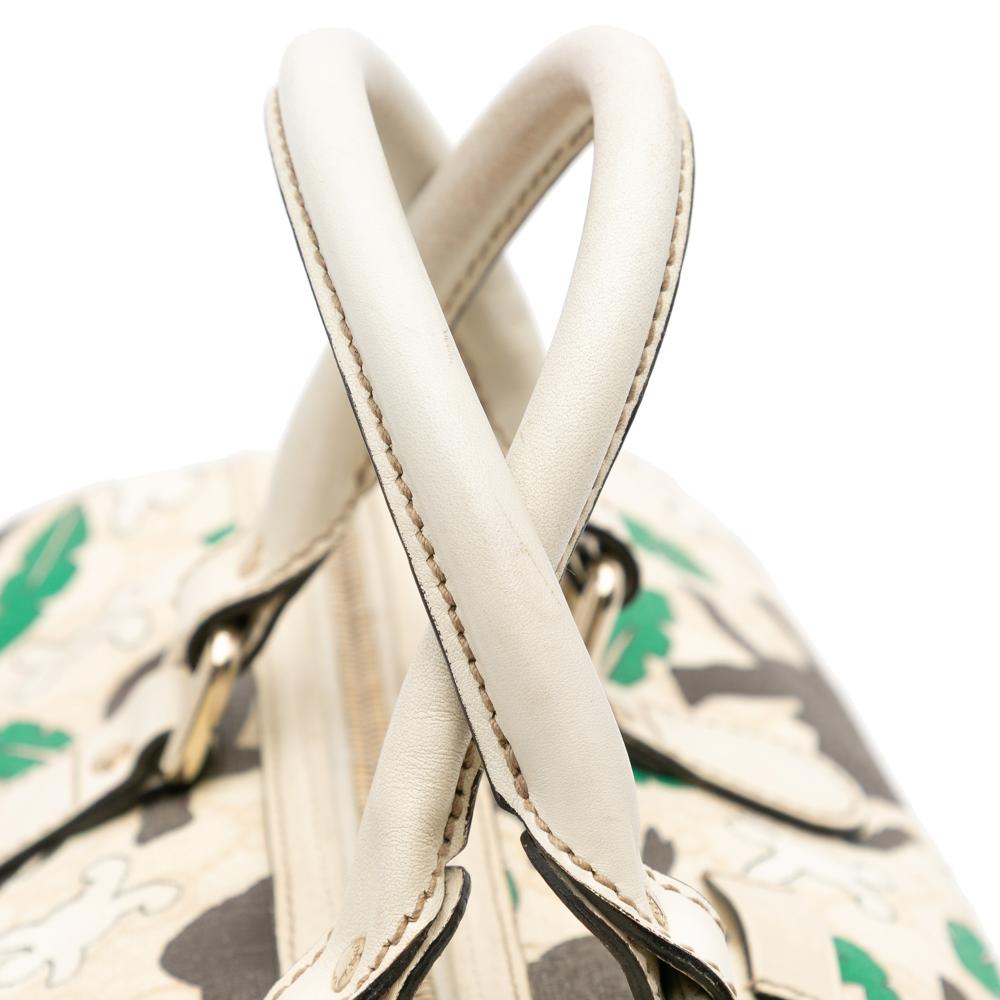 Gucci B Gucci Brown Beige Coated Canvas Fabric Limited Edition GG Supreme Joy Snowman In Africa Italy