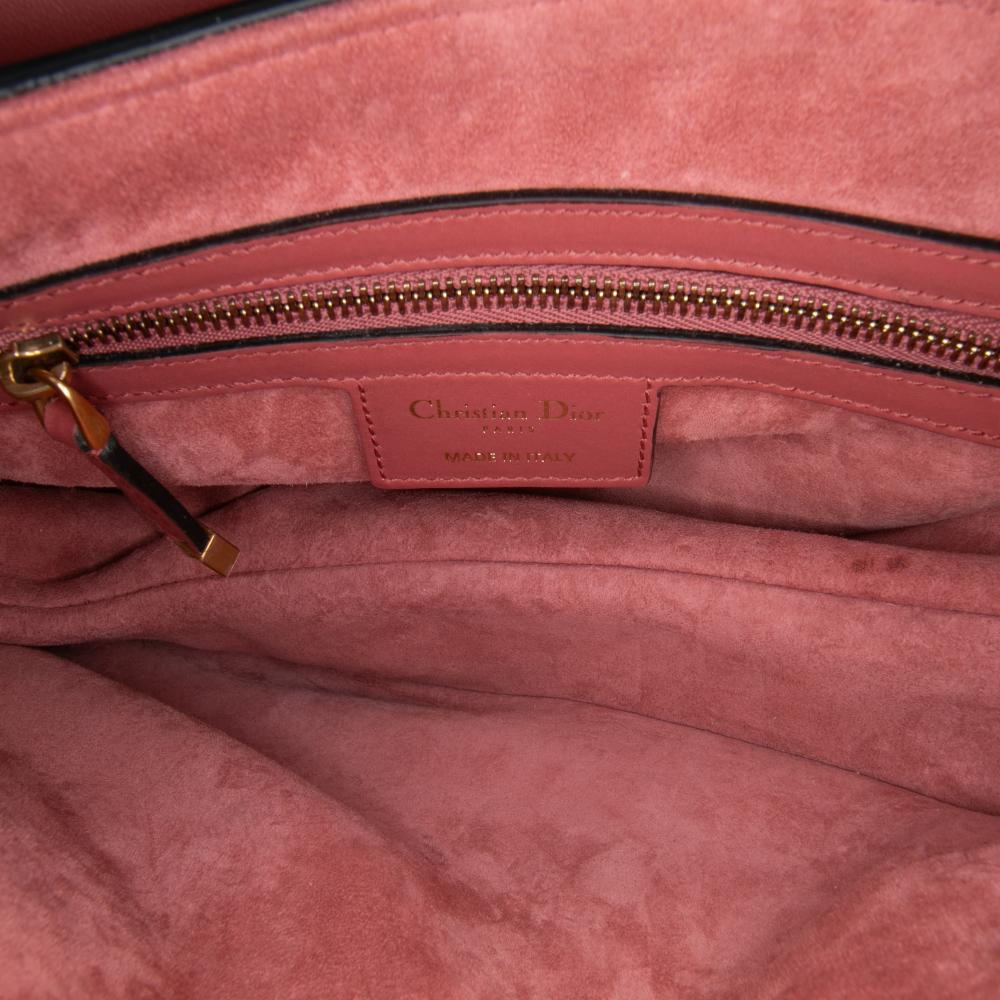 Christian Dior AB Dior Red Indian Red Calf Leather Smooth skin Saddle Bag Italy