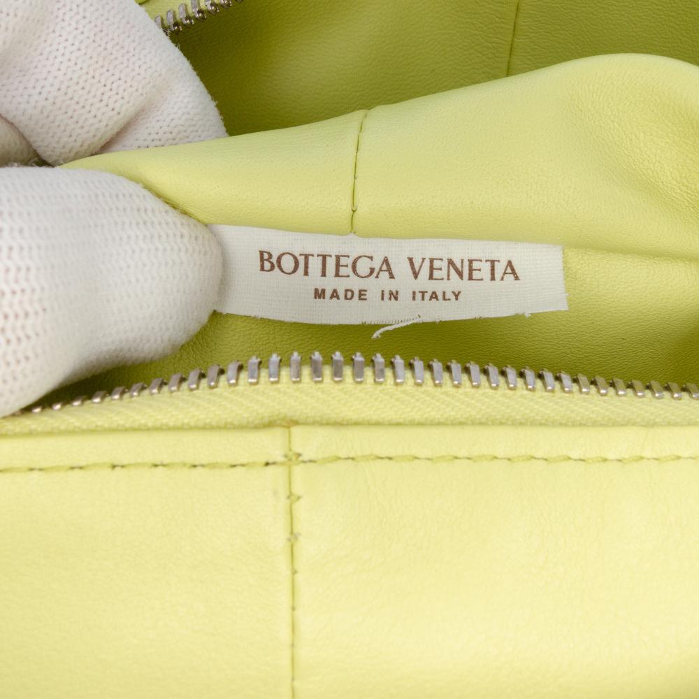 Bottega Veneta AB Bottega Veneta Green Light Green Calf Leather Mini skin Double Knot Italy