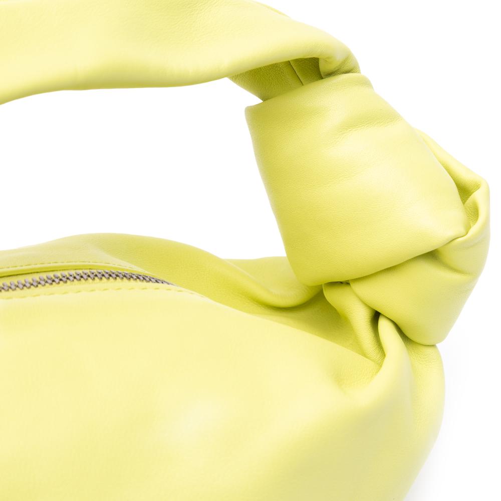 Bottega Veneta AB Bottega Veneta Green Light Green Calf Leather Mini skin Double Knot Italy