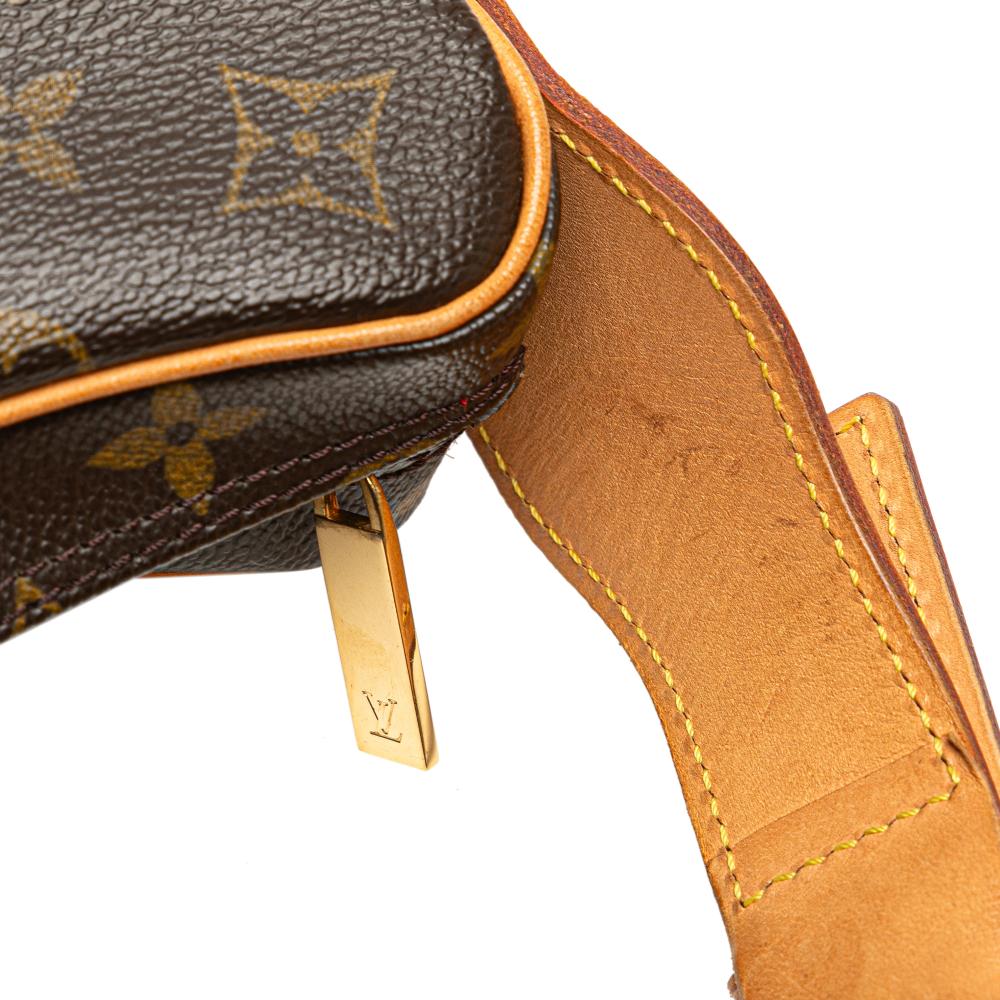 Louis Vuitton B Louis Vuitton Brown Monogram Canvas Canvas Monogram Croissant MM France