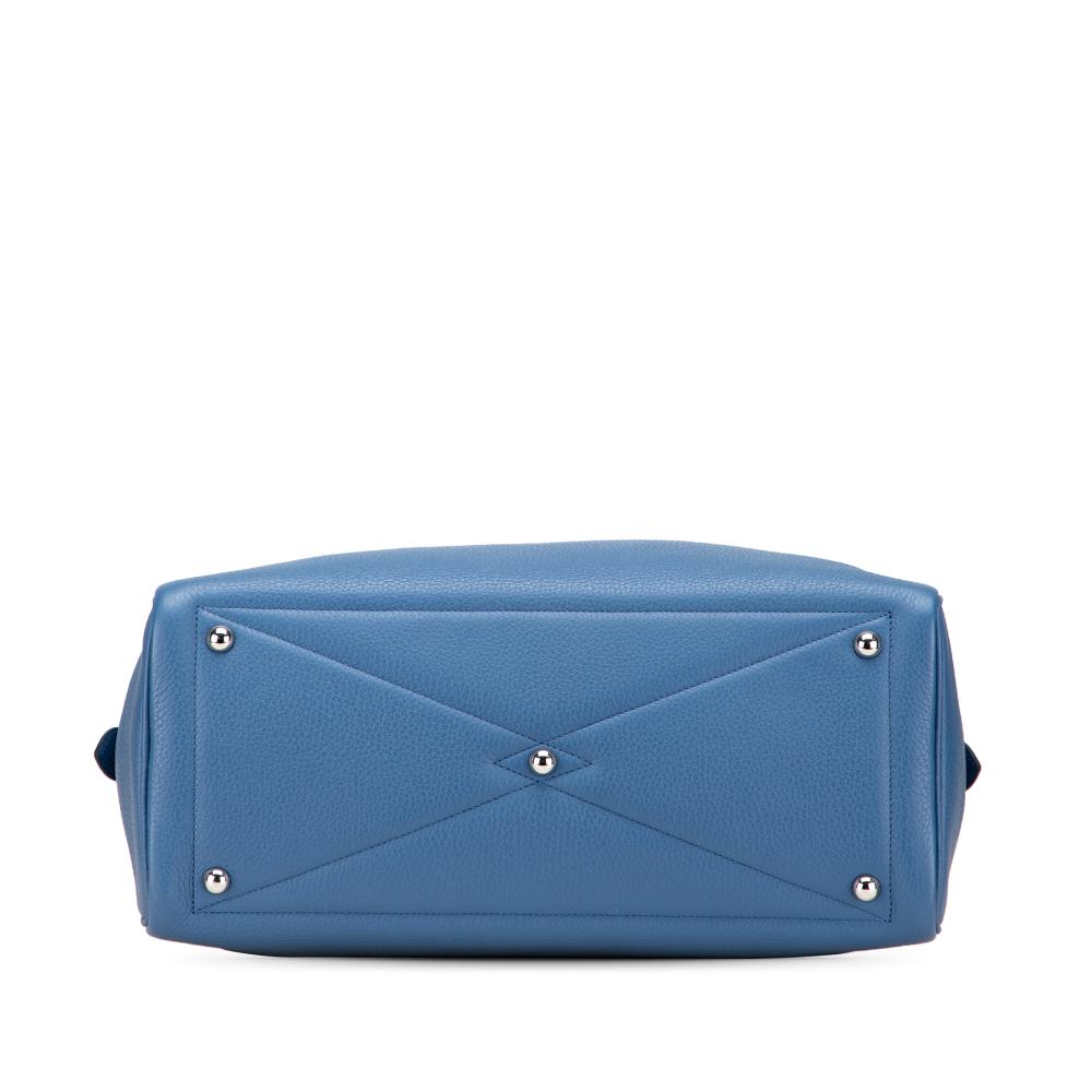 Hermès AB Hermès Blue Calf Leather Clemence Victoria II 35 France