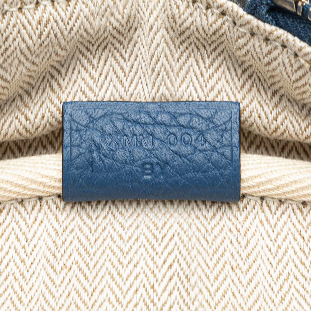 Hermès AB Hermès Blue Calf Leather Clemence Victoria II 35 France