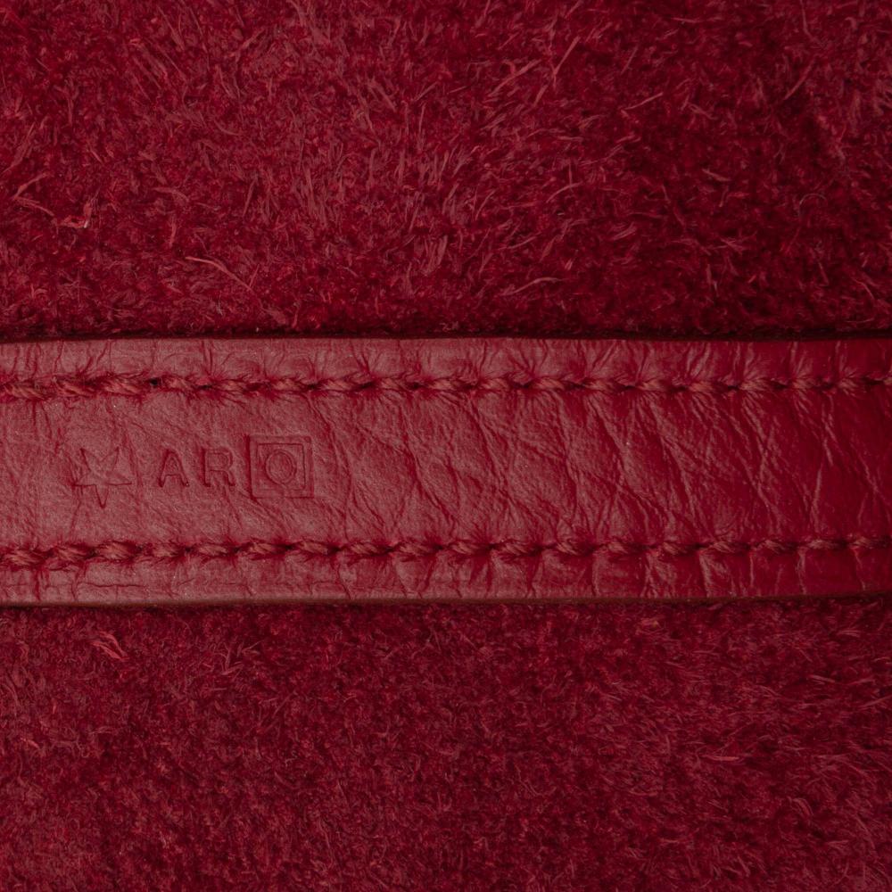Hermès AB Hermès Red Burgundy Calf Leather Clemence Picotin Lock 22 France