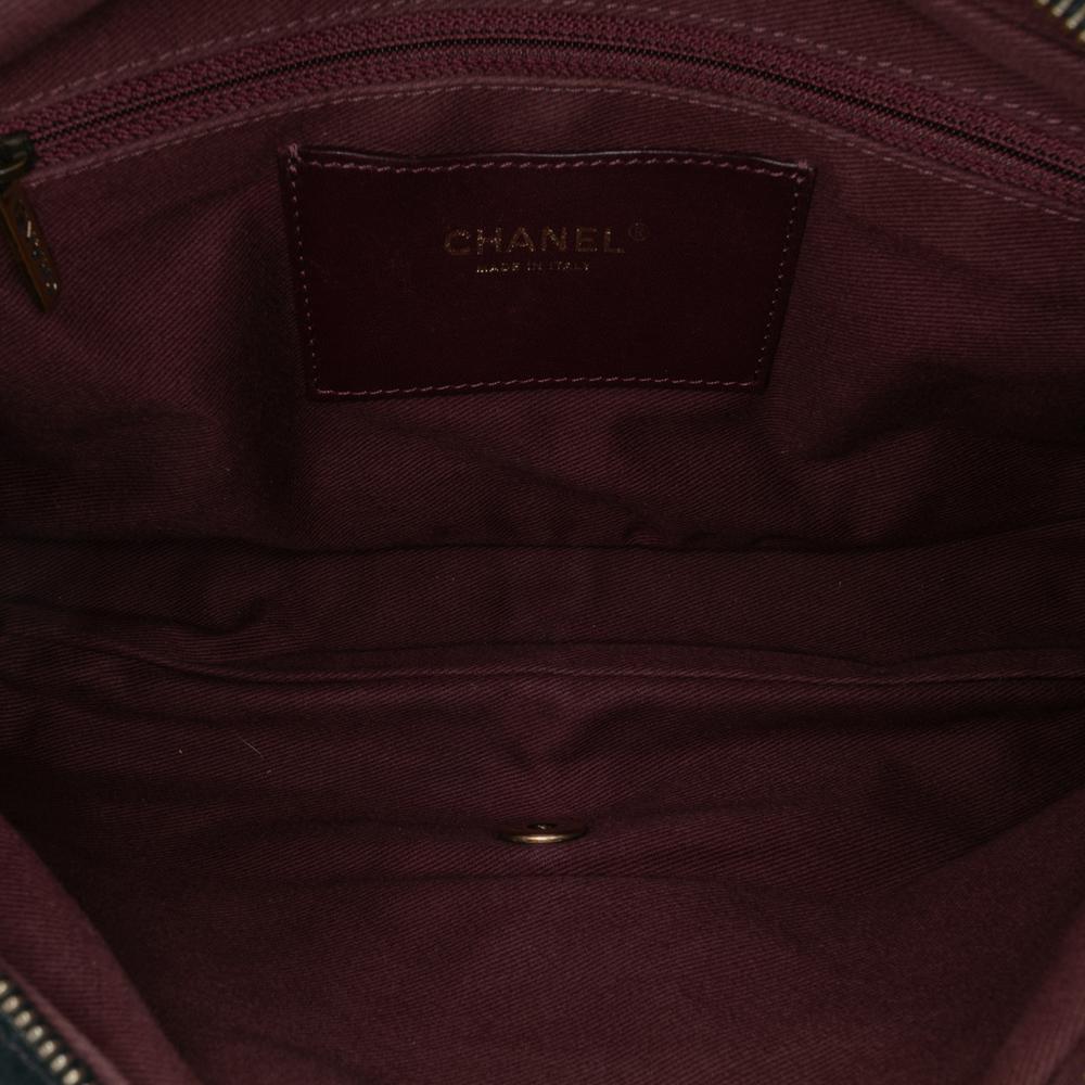 Chanel B Chanel Black Calf Leather Large Quilted Iridescent skin Shiva Flap Italy