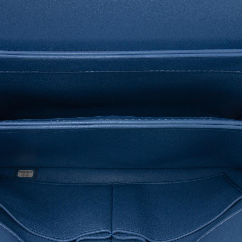 Chanel AB Chanel Blue Light Blue Lambskin Leather Leather Small Quilted Lambskin Trendy CC Flap Italy