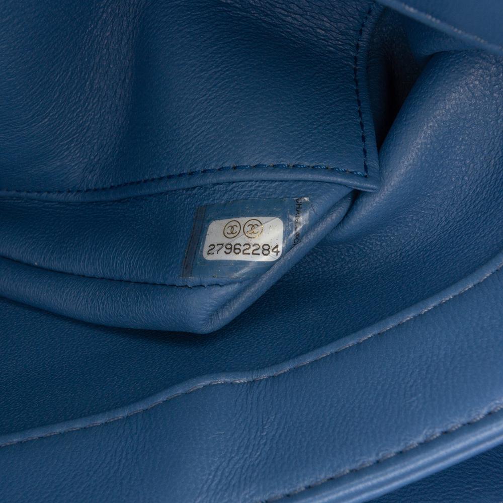 Chanel AB Chanel Blue Light Blue Lambskin Leather Leather Small Quilted Lambskin Trendy CC Flap Italy