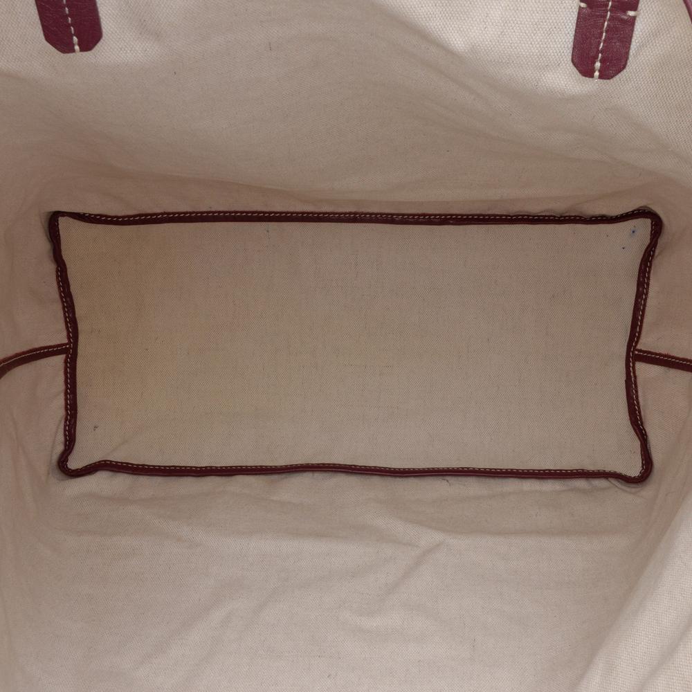 Goyard AB Goyard Red Burgundy Coated Canvas Fabric Goyardine Saint Louis GM France