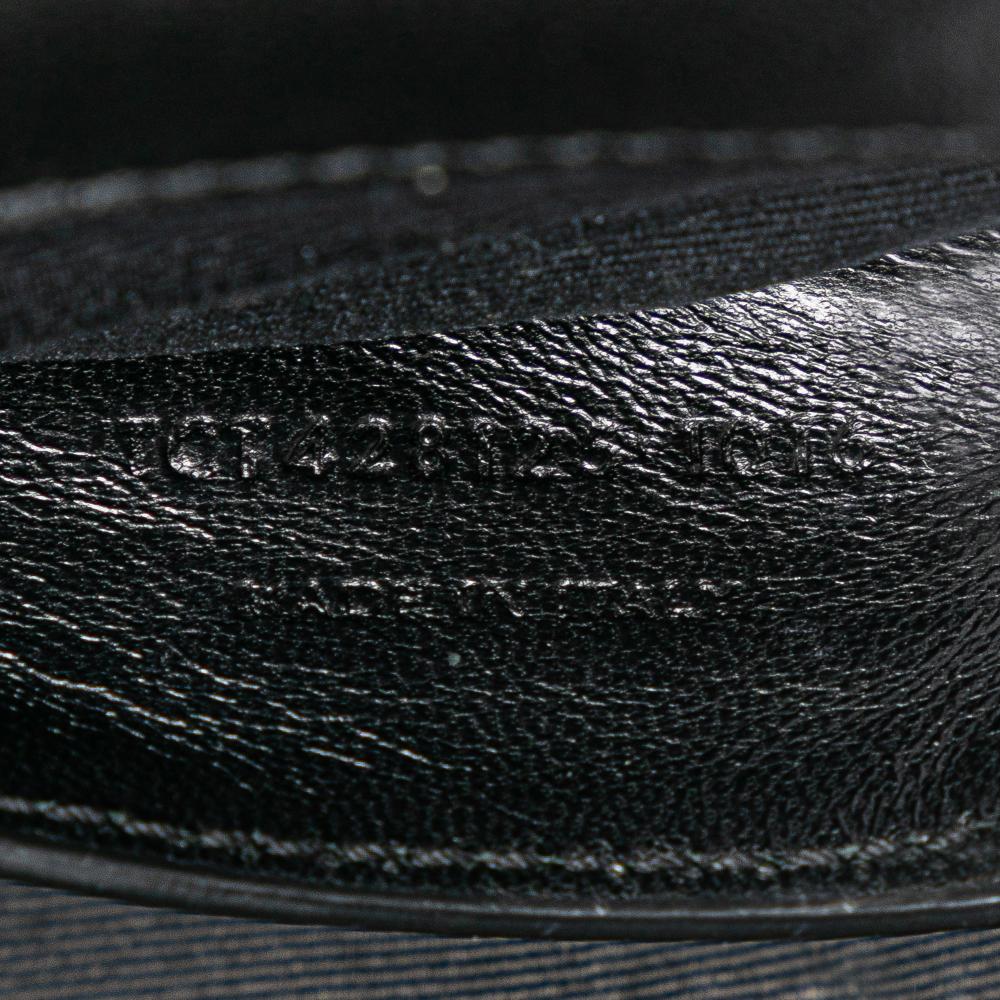 Saint Laurent B Saint Laurent Black Sheepskin Leather Leather Medium Sheepskin Triquilt Monogram College Bag Italy