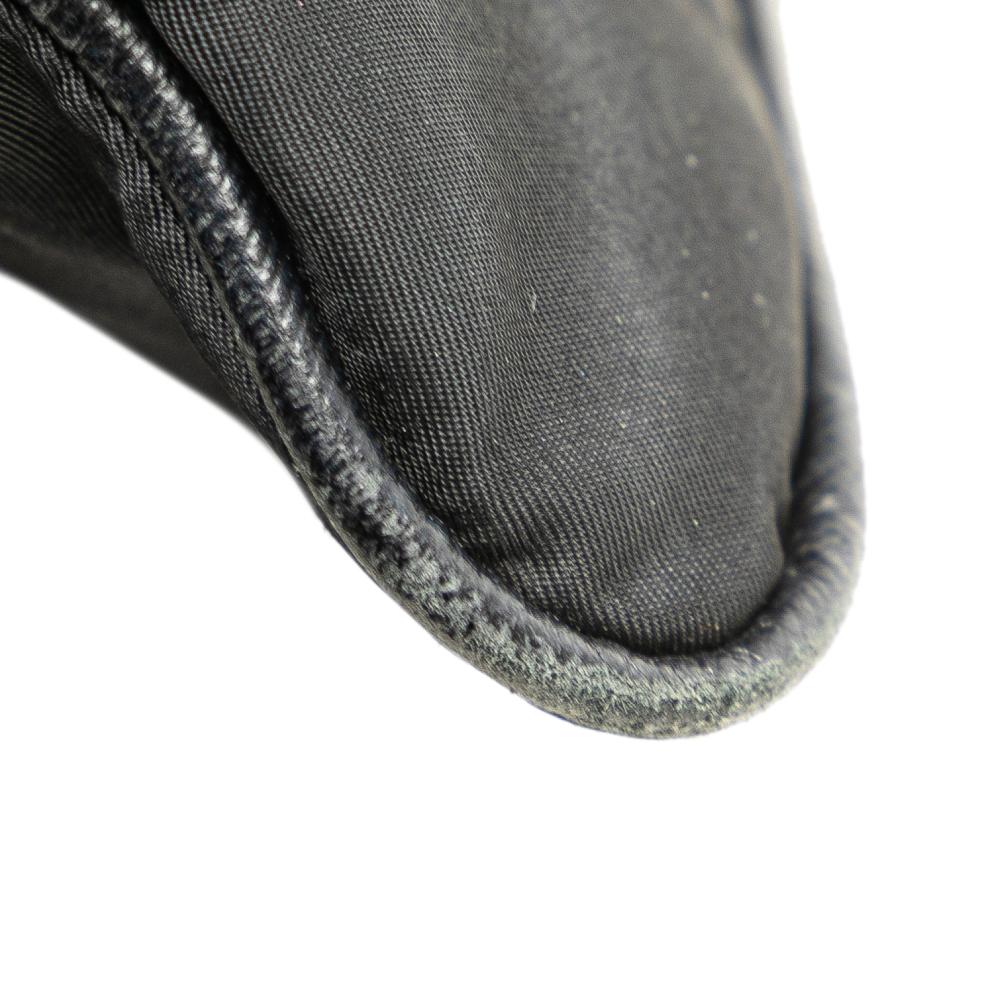 Prada B Prada Black Nylon Fabric Tessuto Zip Top Crossbody Italy