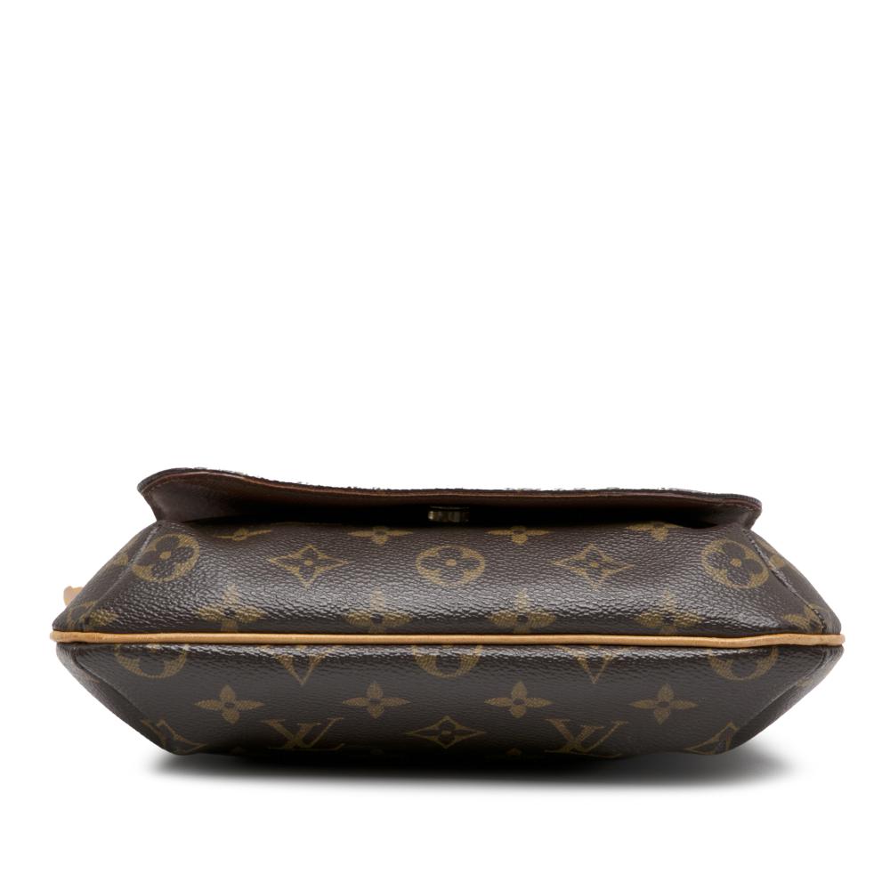 Louis Vuitton B Louis Vuitton Brown Monogram Canvas Fabric Monogram Musette Salsa PM Long Strap United States