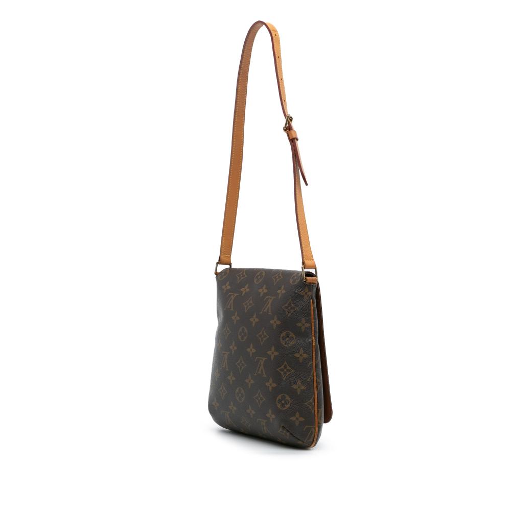Louis Vuitton B Louis Vuitton Brown Monogram Canvas Fabric Monogram Musette Salsa Short Strap Spain