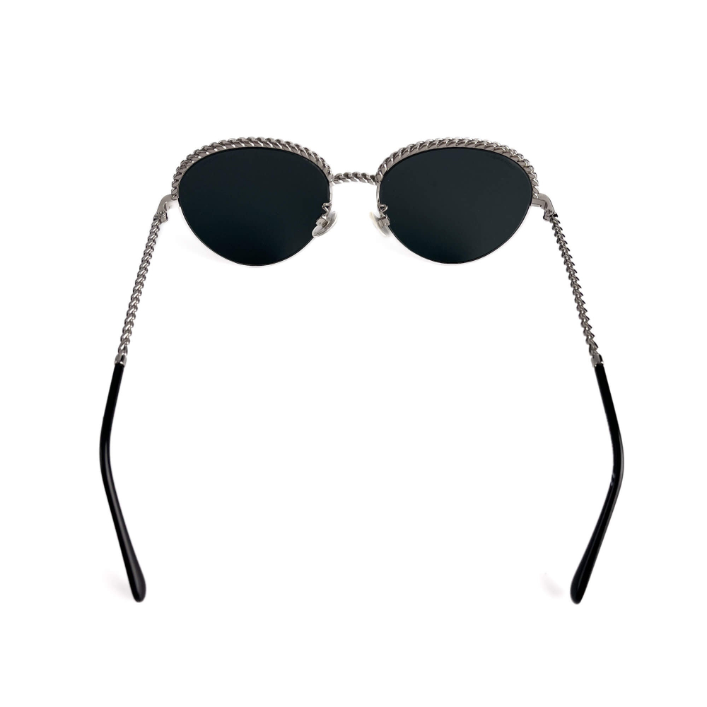 Chanel Chain Metal Sunglasses Black