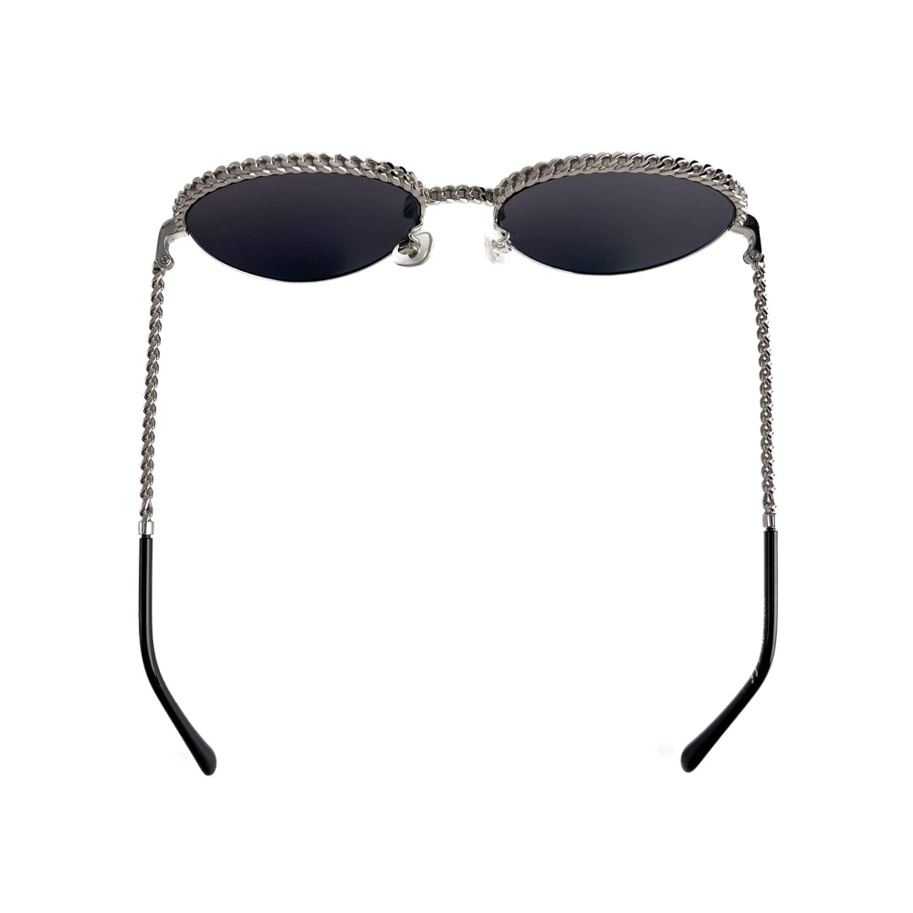 Chanel Chain Metal Sunglasses Black