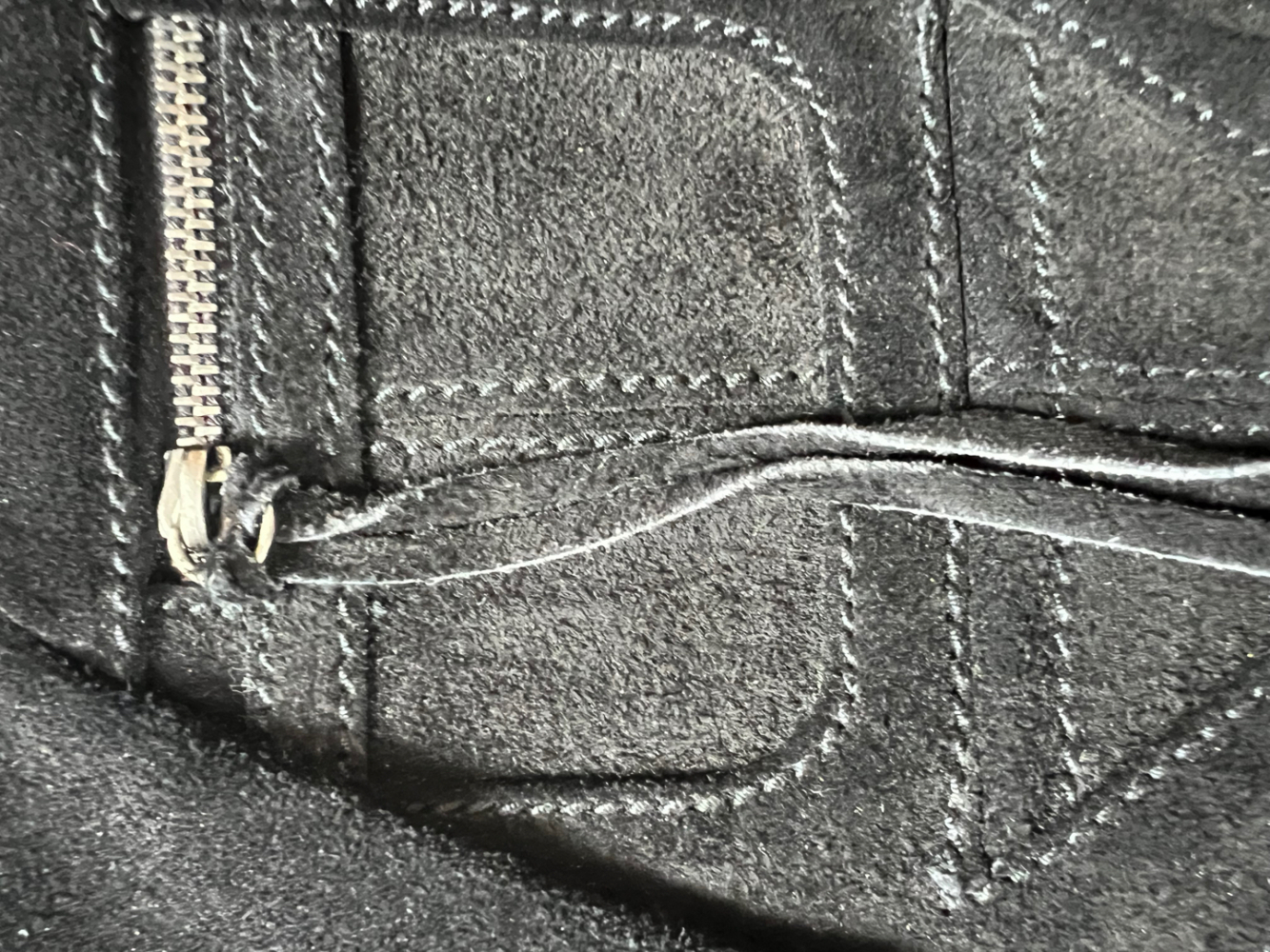 Balenciaga Black Suede Fringed City Bag