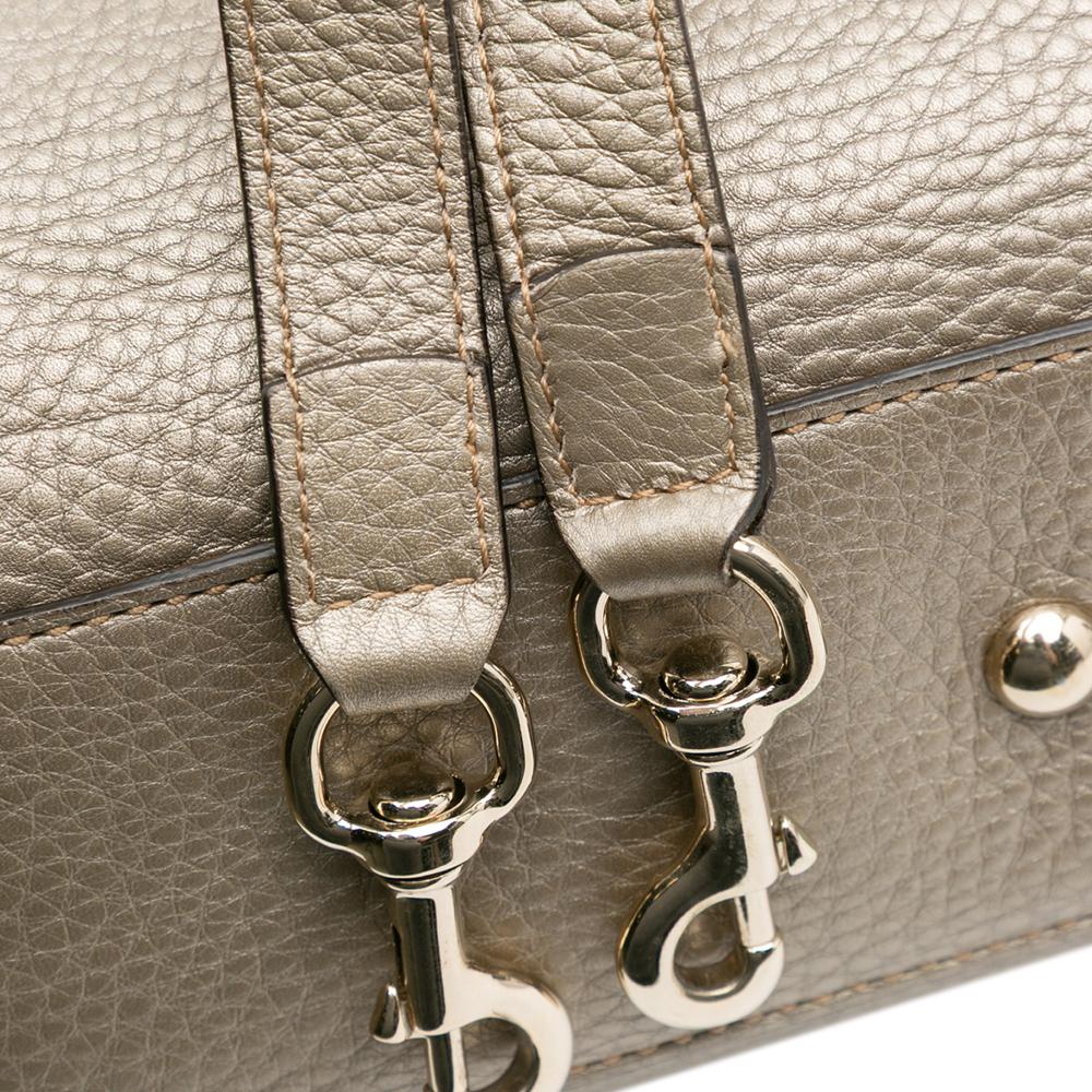 Gucci B Gucci Gold Calf Leather Small skin Bamboo Shopper Satchel Italy