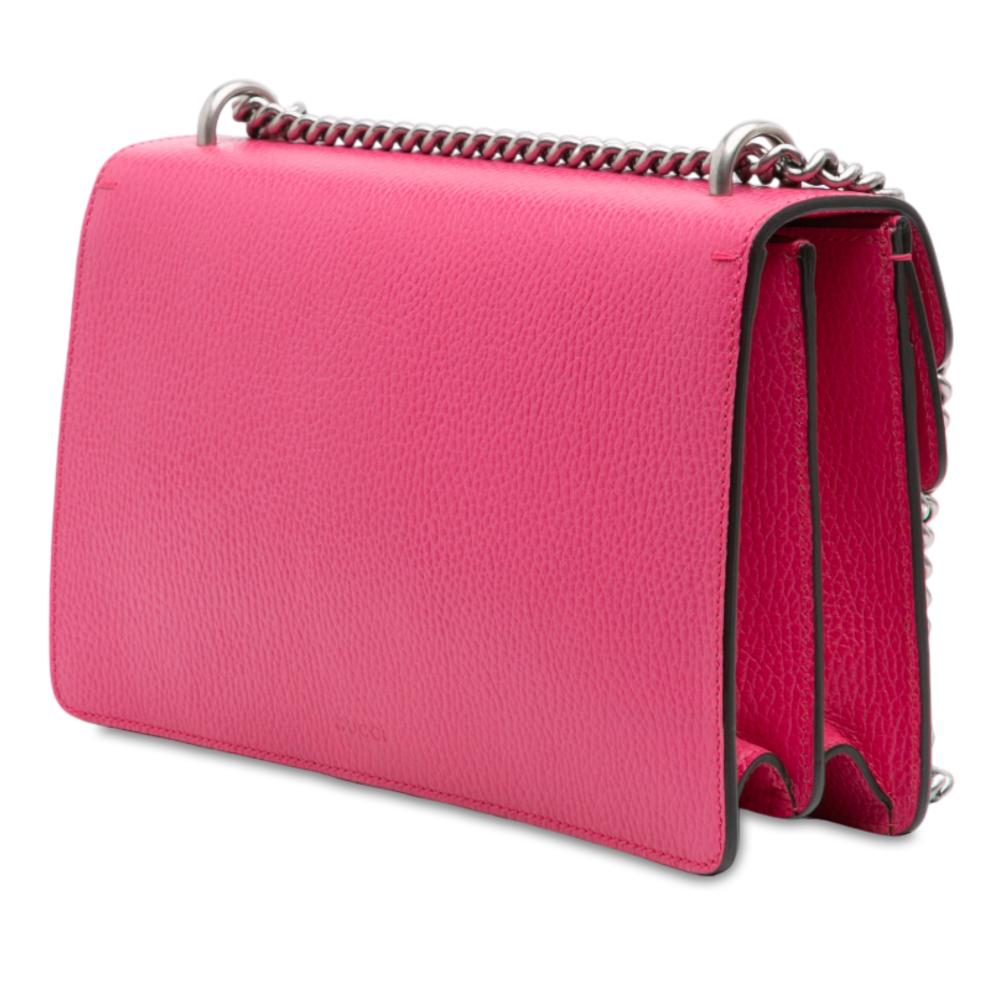 Gucci AB Gucci Pink Calf Leather Small Dionysus Shoulder Bag Italy