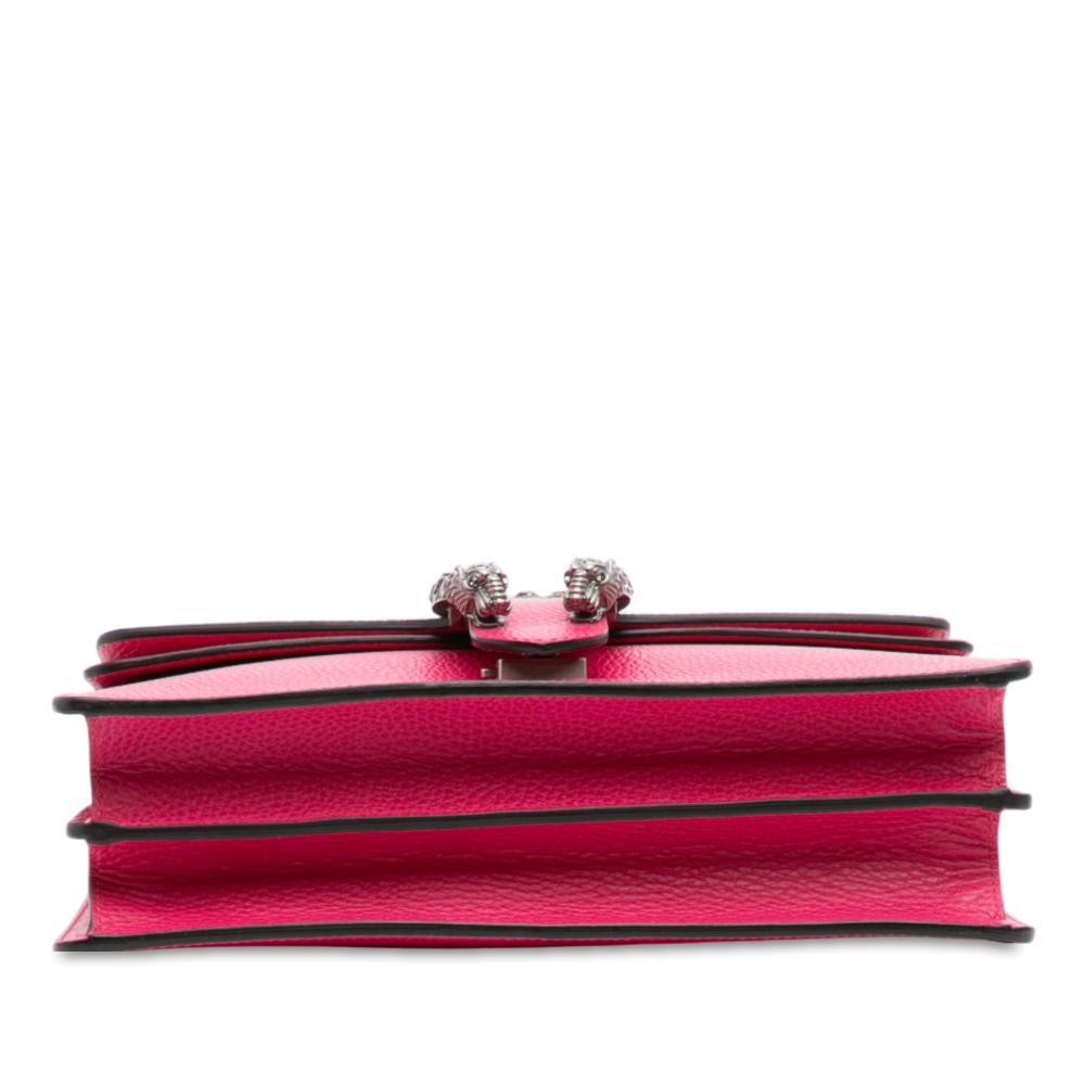 Gucci AB Gucci Pink Calf Leather Small Dionysus Shoulder Bag Italy