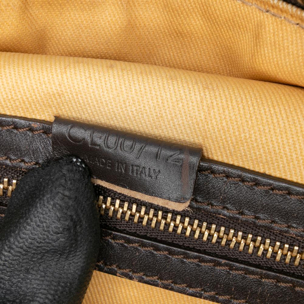 Celine B Celine Brown Canvas Fabric C Macadam Shoulder Bag Italy