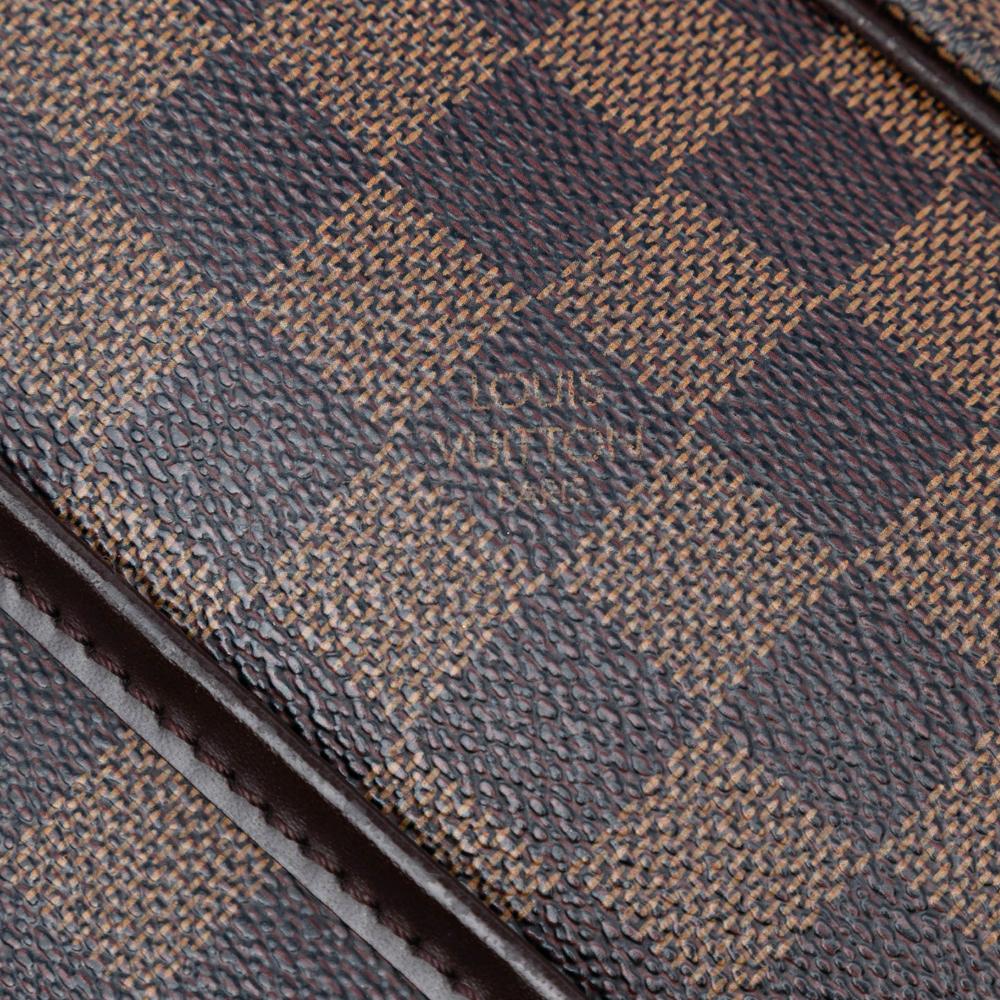 Louis Vuitton B Louis Vuitton Brown Damier Canvas Fabric Damier Ebene Ipanema GM France