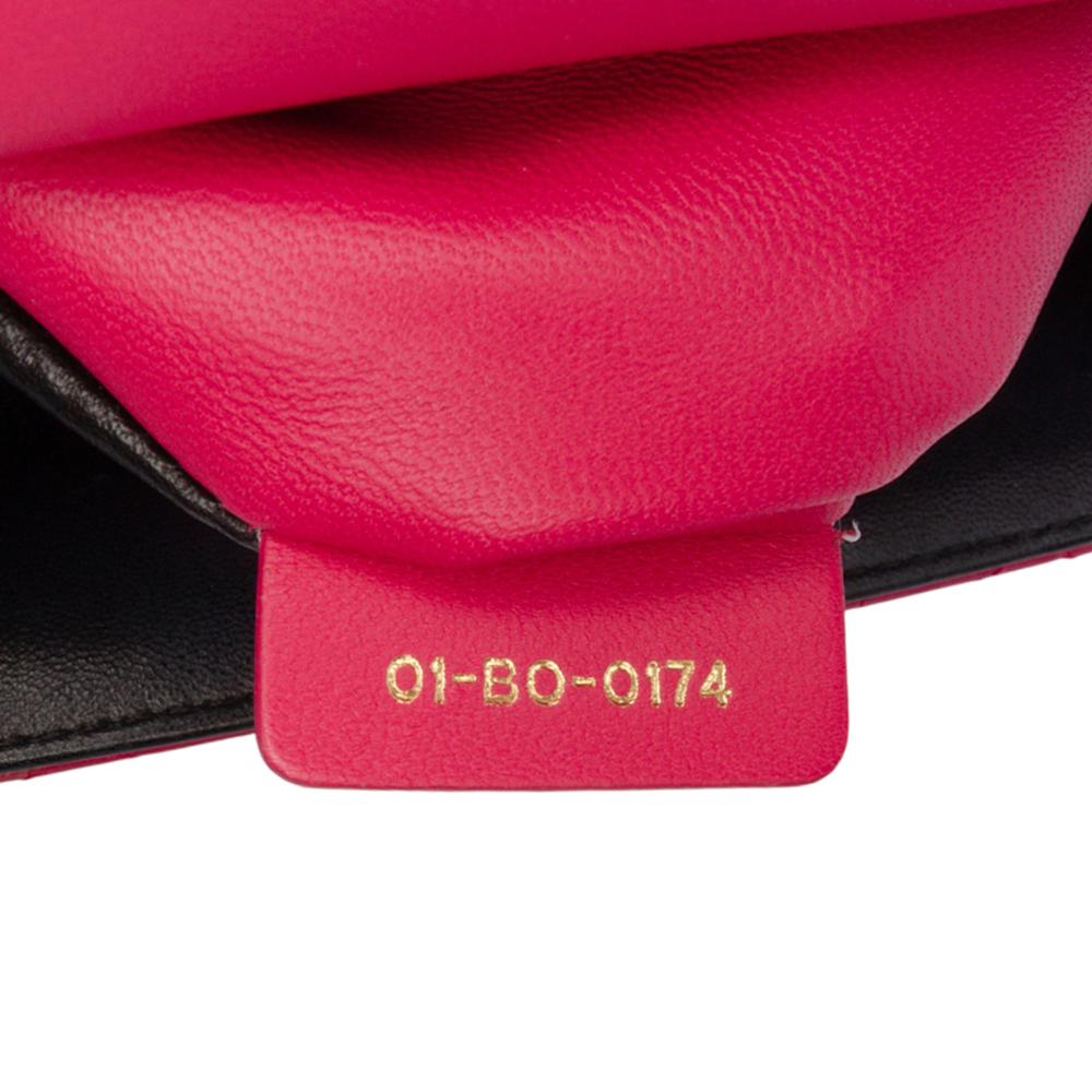 Christian Dior B Dior Pink Blush Lambskin Leather Leather Large Lambskin Cannage Miss Dior Flap Italy