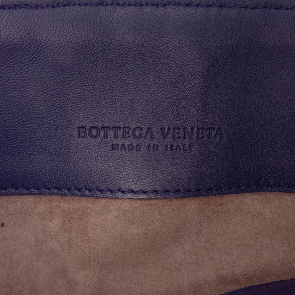 Bottega Veneta Purple Small Nappa Intrecciato Olimpia Shoulder Bag Italy