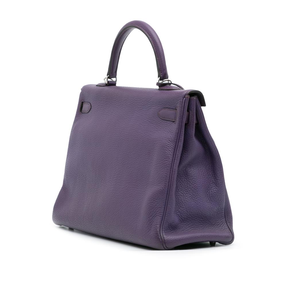 Hermès B Hermès Purple Violet Calf Leather Togo Kelly II Retourne 35 France