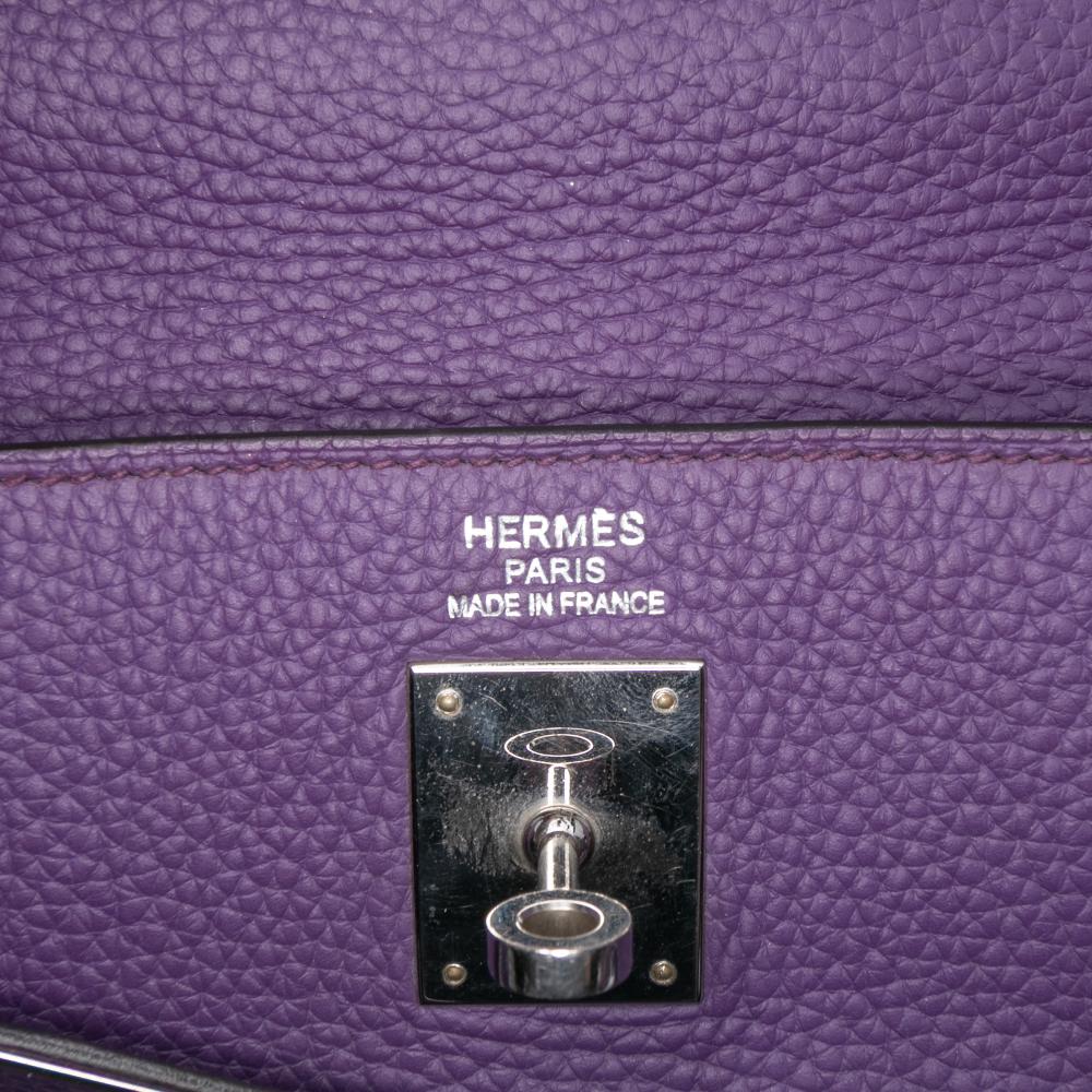 Hermès B Hermès Purple Violet Calf Leather Togo Kelly II Retourne 35 France