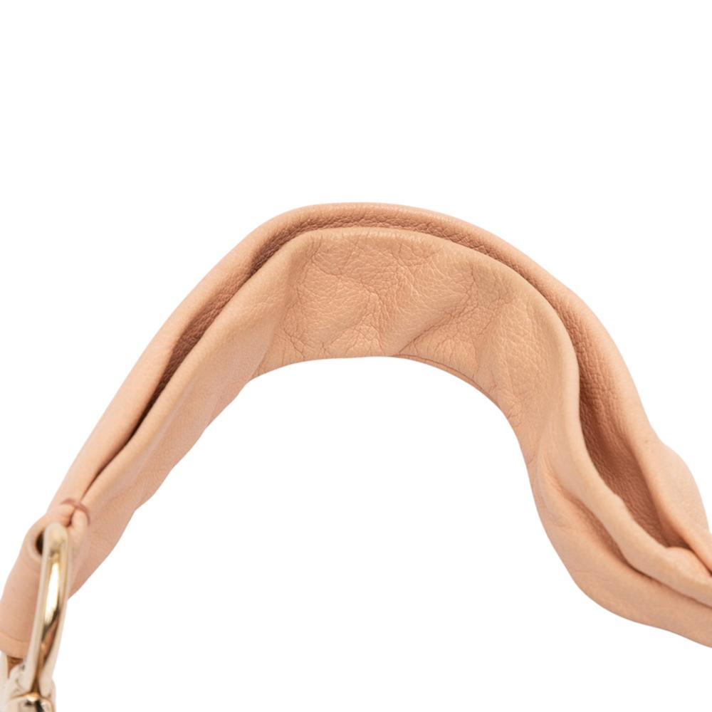 Saint Laurent B Saint Laurent Pink Salmon Calf Leather St Tropez Fish Scale Hobo Italy