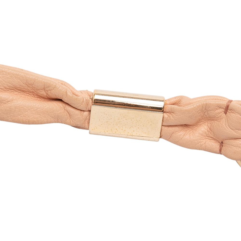 Saint Laurent B Saint Laurent Pink Salmon Calf Leather St Tropez Fish Scale Hobo Italy