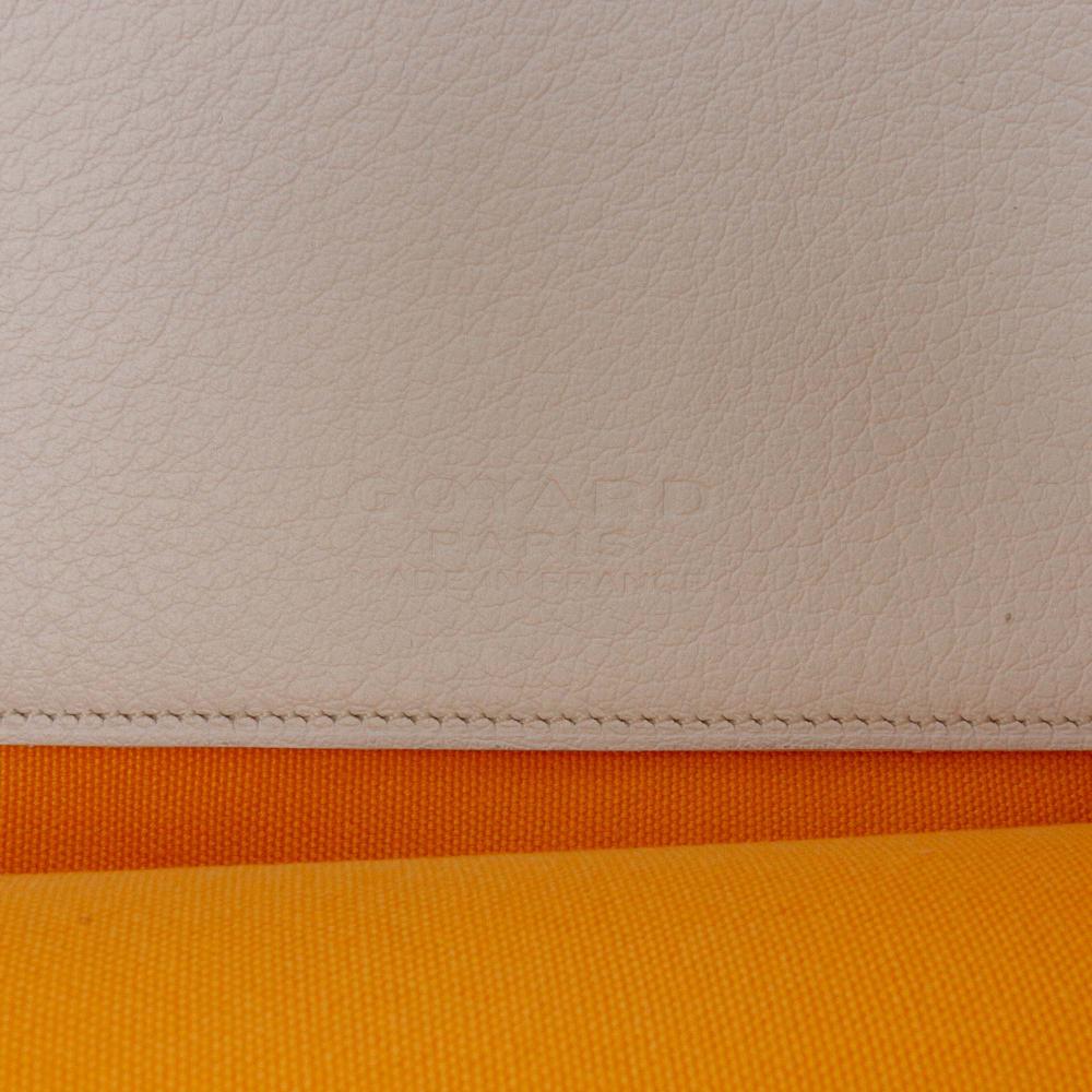 Goyard AB Goyard White Coated Canvas Fabric Goyardine Senat MM France