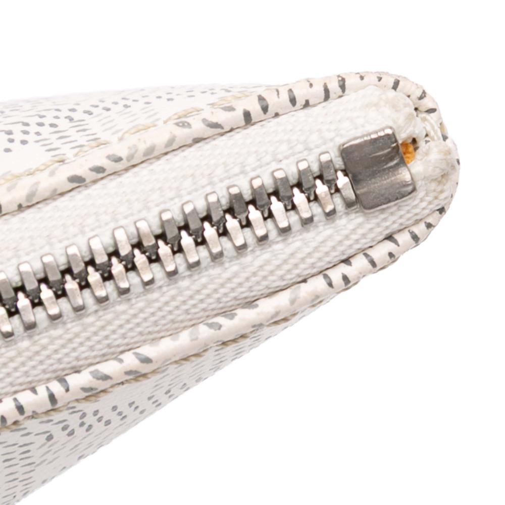 Goyard AB Goyard White Coated Canvas Fabric Goyardine Senat MM France