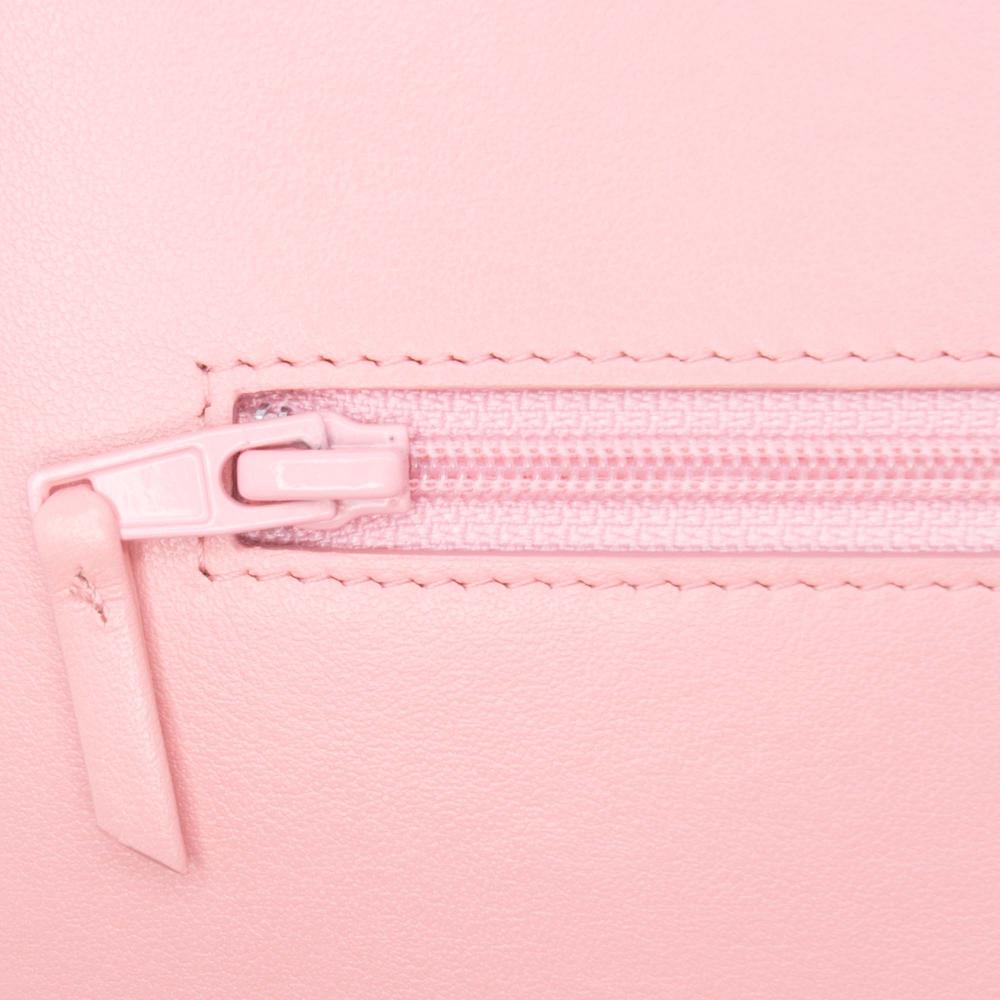 Chanel AB Chanel Pink Caviar Leather Leather Quilted Caviar Boy Wallet on Chain Italy