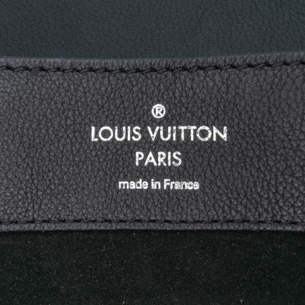 Louis Vuitton AB Louis Vuitton Black Calf Leather Taurillon Lockme Backpack France