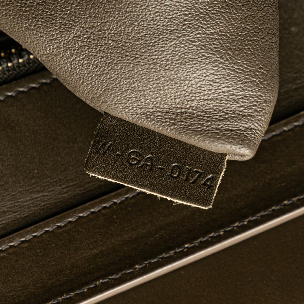 Celine B Celine Yellow with Brown Calf Leather Micro Tricolor Luggage Tote Italy